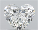 Diamante Natural 0.92 quilates, Corazón , Color G, claridad IF y certificado HRD