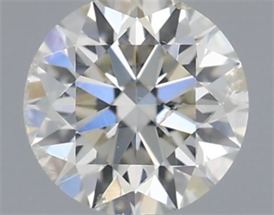 Picture of Natural Diamond 0.40 Carats, Round with Excellent Cut, I Color, SI2 Clarity and Certified by IGI