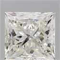 Natural Diamond 1.00 Carats, Princess with  Cut, H Color, VVS1 Clarity and Certified by IGI