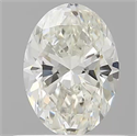 Natural Diamond 0.50 Carats, Oval with  Cut, H Color, VVS2 Clarity and Certified by IGI