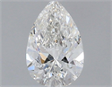 Diamante Natural 0.50 quilates, De pera , Color H, claridad SI2 y certificado GIA