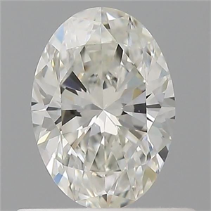 Picture of Natural Diamond 0.51 Carats, Oval with  Cut, G Color, VVS1 Clarity and Certified by IGI