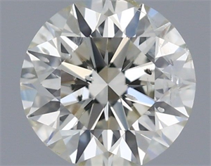 Picture of Natural Diamond 0.40 Carats, Round with Excellent Cut, I Color, SI2 Clarity and Certified by IGI