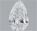 Diamante Natural 0.58 quilates, De pera , Color E, claridad SI1 y certificado GIA