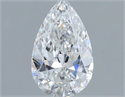 Natural Diamond 0.50 Carats, Pear with  Cut, F Color, VS1 Clarity and Certified by GIA