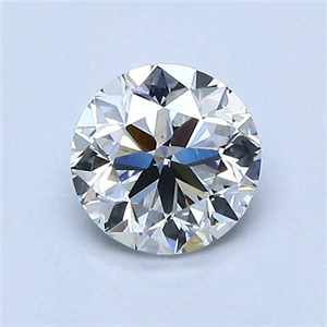 Picture of Natural Diamond 0.90 Carats, Round with Very Good Cut, H Color, VS2 Clarity and Certified by GIA