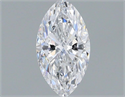 Natural Diamond 0.61 Carats, Marquise with  Cut, D Color, SI2 Clarity and Certified by GIA