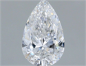 Diamante Natural 0.71 quilates, De pera , Color E, claridad SI1 y certificado GIA