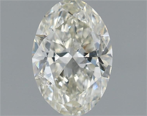 Picture of Natural Diamond 1.01 Carats, Oval with  Cut, I Color, SI2 Clarity and Certified by IGI
