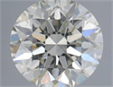 Natural Diamond 0.43 Carats, Round with Excellent Cut, J Color, SI2 Clarity and Certified by IGI