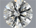 Natural Diamond 0.43 Carats, Round with Excellent Cut, J Color, SI2 Clarity and Certified by IGI