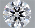 Lab Grown Diamond 1.38 Carats, Round with Ideal Cut, G Color, VVS2 Clarity and Certified by IGI
