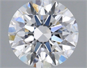 Lab Grown Diamond 1.17 Carats, Round with Ideal Cut, D Color, VS1 Clarity and Certified by IGI