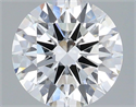 Lab Grown Diamond 2.55 Carats, Round with Ideal Cut, E Color, VVS2 Clarity and Certified by IGI