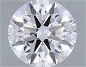 Lab Grown Diamond 1.01 Carats, Round with Ideal Cut, D Color, VVS2 Clarity and Certified by IGI
