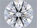 Lab Grown Diamond 1.10 Carats, Round with Ideal Cut, D Color, VVS2 Clarity and Certified by IGI