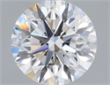 Lab Grown Diamond 1.28 Carats, Round with Excellent Cut, D Color, VVS2 Clarity and Certified by IGI
