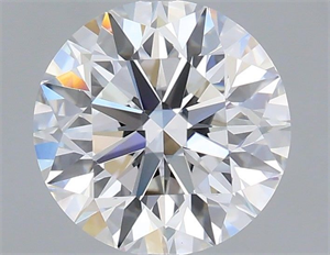 Picture of Lab Grown Diamond 1.28 Carats, Round with Excellent Cut, D Color, VVS2 Clarity and Certified by IGI
