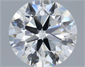 Lab Grown Diamond 1.07 Carats, Round with Ideal Cut, E Color, VVS2 Clarity and Certified by IGI