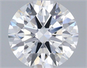 Lab Grown Diamond 0.83 Carats, Round with Ideal Cut, D Color, VVS2 Clarity and Certified by IGI