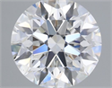 Lab Grown Diamond 1.36 Carats, Round with Excellent Cut, E Color, VS1 Clarity and Certified by IGI