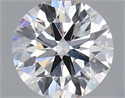 Del inventario de diamantes de laboratorio, 0.72 quilates, Redondo , Color D, claridad VVS2 y certificado IGI