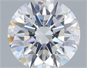 Lab Grown Diamond 1.36 Carats, Round with Ideal Cut, D Color, VS1 Clarity and Certified by IGI