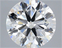 Lab Grown Diamond 3.01 Carats, Round with Ideal Cut, G Color, VVS2 Clarity and Certified by IGI