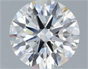 Lab Grown Diamond 1.39 Carats, Round with Ideal Cut, G Color, VVS2 Clarity and Certified by IGI