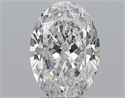 Diamante Natural 2.50 quilates, Ovalado , Color D, claridad SI2 y certificado GIA