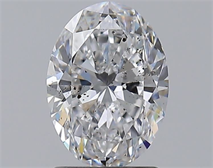 Picture of Natural Diamond 1.51 Carats, Oval with  Cut, D Color, SI2 Clarity and Certified by GIA