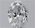 Natural Diamond 1.59 Carats, Oval with  Cut, D Color, SI2 Clarity and Certified by GIA