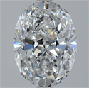 Diamante Natural 2.01 quilates, Ovalado , Color D, claridad SI1 y certificado GIA