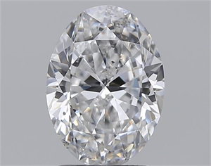 Foto Diamante Natural 2.00 quilates, Ovalado , Color D, claridad SI1 y certificado GIA de