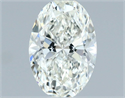 Natural Diamond 0.63 Carats, Oval with  Cut, I Color, VVS1 Clarity and Certified by IGI