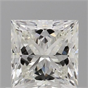 Natural Diamond 0.70 Carats, Princess with  Cut, H Color, VVS1 Clarity and Certified by IGI
