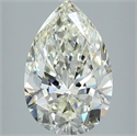 Natural Diamond 5.01 Carats, Pear with  Cut, I Color, VVS2 Clarity and Certified by IGI