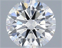 Natural Diamond 0.61 Carats, Round with Excellent Cut, G Color, VS2 Clarity and Certified by IGI