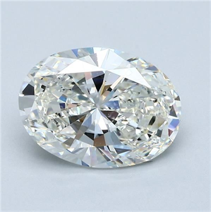 Foto Diamante Natural 3.63 quilates, Ovalado , Color J, claridad VS1 y certificado GIA de