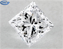 Natural Diamond 2.81 Carats, Princess with  Cut, G Color, VS2 Clarity and Certified by GIA