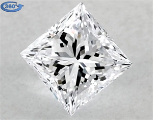Picture of Natural Diamond 2.81 Carats, Princess with  Cut, G Color, VS2 Clarity and Certified by GIA
