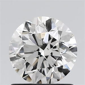 Picture of Natural Diamond 1.01 Carats, Round with Excellent Cut, H Color, I1 Clarity and Certified by GIA