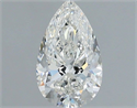 Natural Diamond 0.80 Carats, Pear with  Cut, H Color, VVS2 Clarity and Certified by IGI
