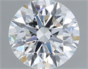 Lab Grown Diamond 1.01 Carats, Round with Ideal Cut, D Color, VS1 Clarity and Certified by IGI