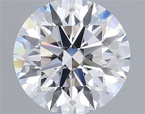 Picture of Lab Grown Diamond 0.87 Carats, Round with Ideal Cut, D Color, VVS2 Clarity and Certified by IGI