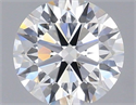 Lab Grown Diamond 1.02 Carats, Round with Ideal Cut, D Color, VS1 Clarity and Certified by IGI