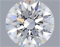 Natural Diamond 0.40 Carats, Round with Excellent Cut, D Color, VS2 Clarity and Certified by IGI