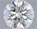 Natural Diamond 0.50 Carats, Round with Excellent Cut, F Color, SI1 Clarity and Certified by IGI