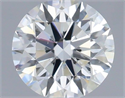 Natural Diamond 0.50 Carats, Round with Excellent Cut, F Color, SI1 Clarity and Certified by IGI