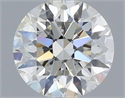 Natural Diamond 0.51 Carats, Round with Excellent Cut, G Color, SI1 Clarity and Certified by IGI